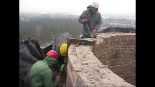 видео Демонтаж дымовых труб. Удаление и снос водонапорных башен альпинистами.
