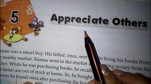 class 5 Moral Science Chapter - Appreciate Others