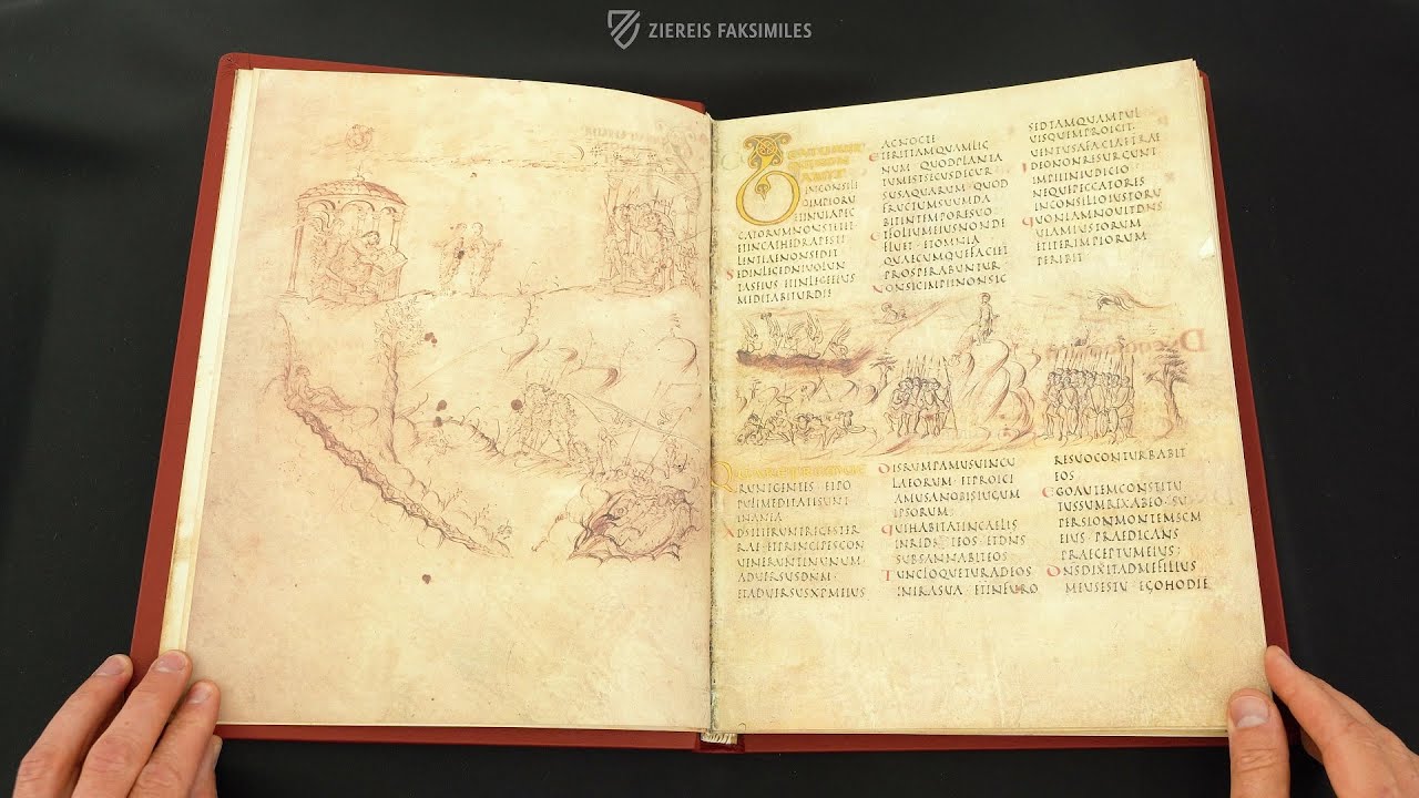 DER UTRECHT-PSALTER - Blättern im Faksimile (4k / UHD)