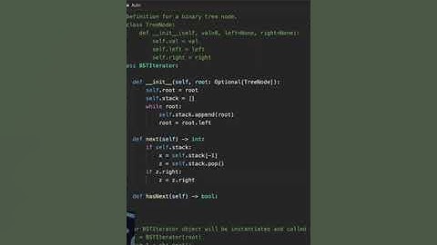 Leetcode #173: Binary Search Tree Iterator #coding #python #programming #code #windows #exam