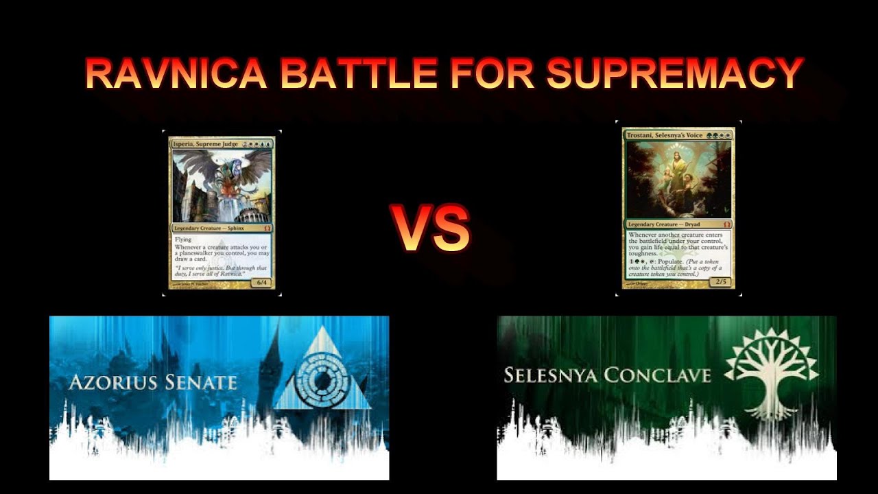SELESNYA VS AZORIUS GUILD BATTLE EDH GAMEPLAY - YouTube