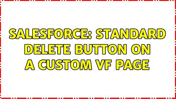 Salesforce: standard delete button on a custom vf page