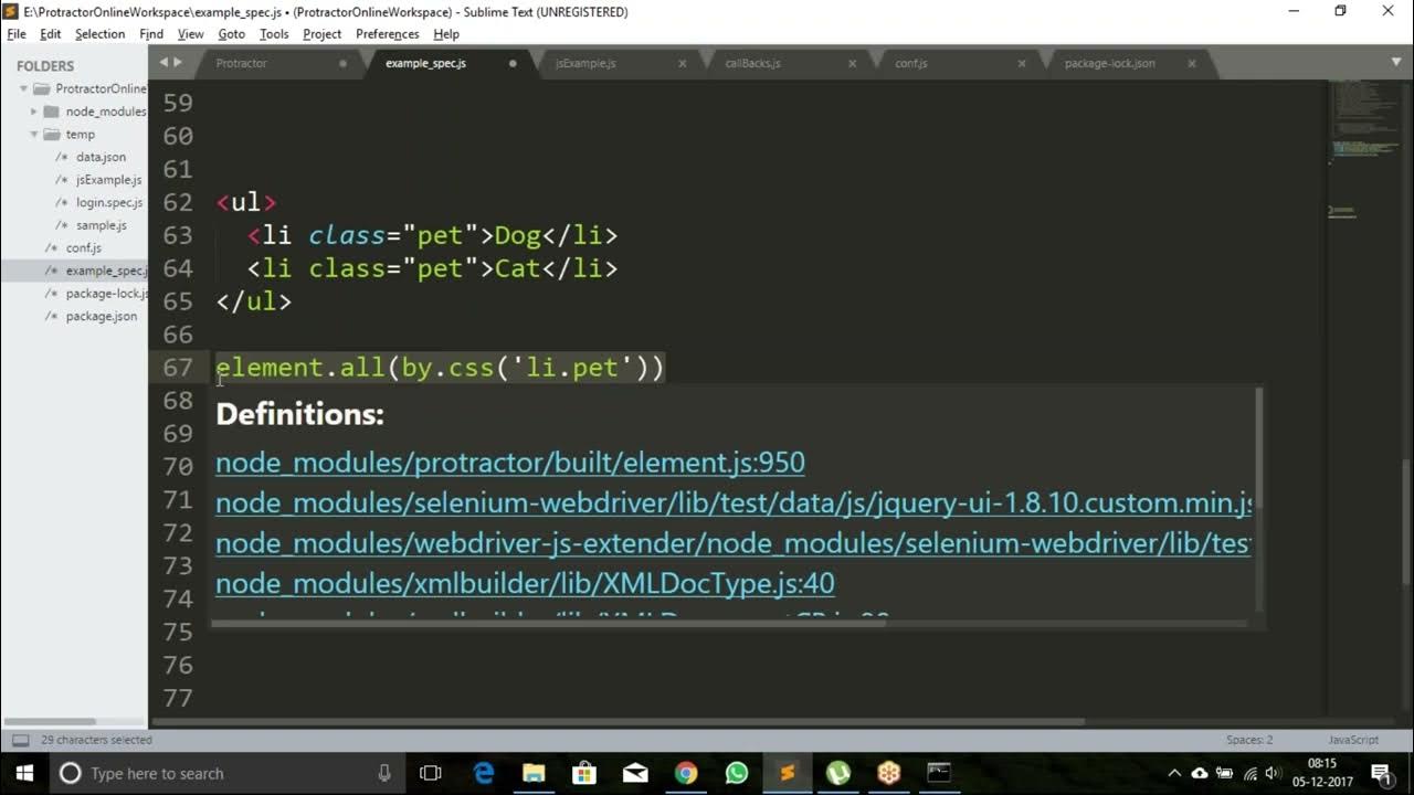Protractor All Elements YouTube