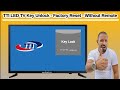 Unlocking the key lock on tti led tv  easy fix without a remote  factory reset tutorial