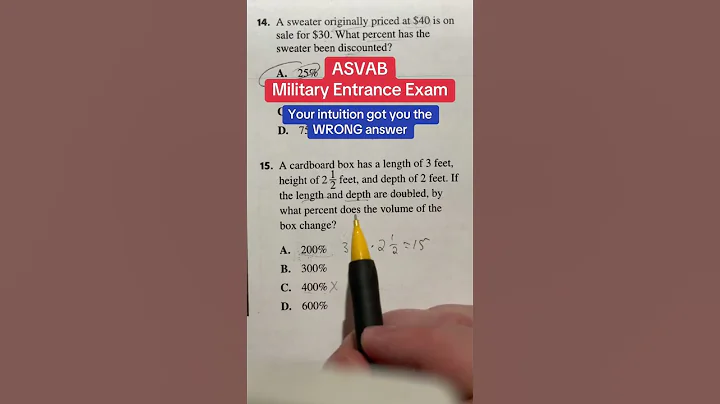 ASVAB Math Arithmetic Reasoning Solutions 15