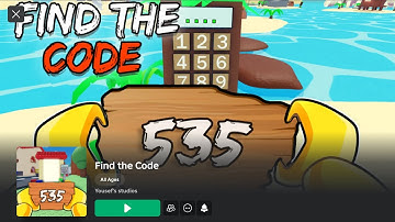 Find the Code 🔢 (Yousef’s Studios) Roblox game complete play through guide all codes part 3