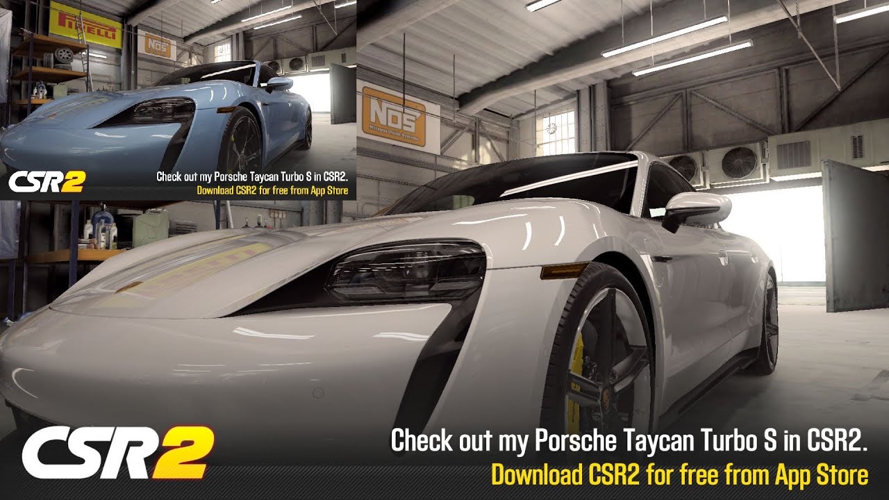【CSR2】Taycan Turbo S (purple/gold), shift & tune for 7.56x (7.61x)