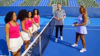 Can you return Serena’s $100,000 serve?