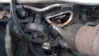 how to replace the water pump on nissan xterra pathfinder frontier 4.0 water  pump replacement
