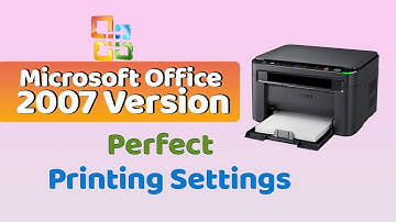 Perfect Print Setting of Microsoft Office 2007| Step By Step Perfect Printing Settings #printing