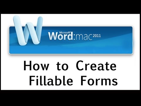 How to Make a Word Document Fillable