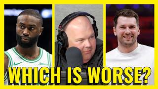 Comparisons between Jaylen Brown and Luka Doncic trades