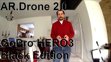 AR.Drone 2.0 with GoPro HERO3 Black Edition attached