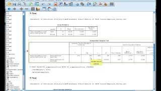 Interpret SPSS output for an independent t-test Interpret SPSS output for an independent t-test
