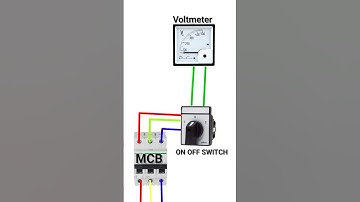 3-Phase Volt Meter Wiring With Selector Switch #shorts