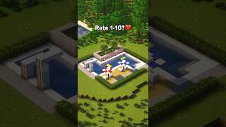 Minecraft Swimming Pool #minecraft #minecrafttutorial #shorts #tutorial #minecraftbuild