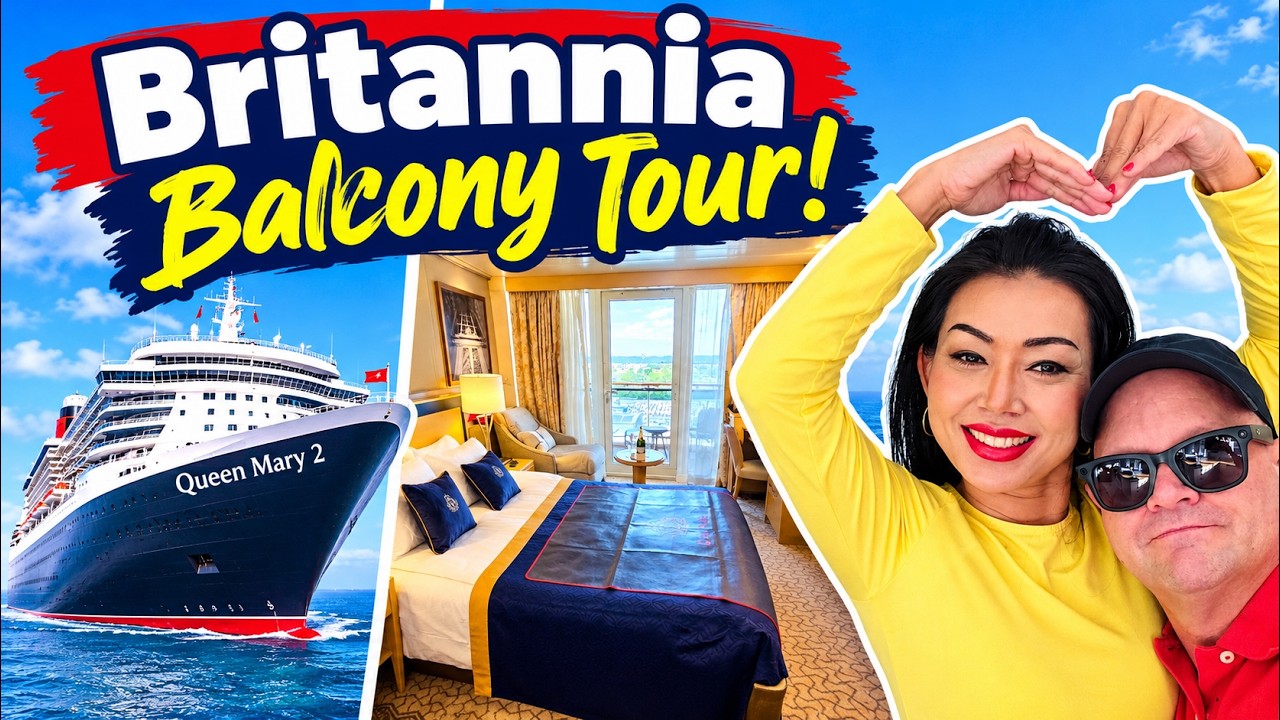 What to Expect in a Britannia Balcony Cabin Tour on the Queen Mary 2