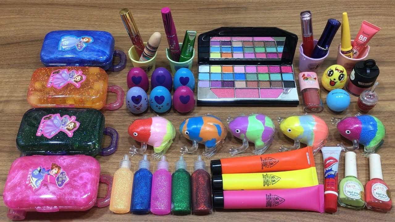 Mixing Makeup and Clay into Store Bought Slime !!! Relaxing Satisfying Slime Videos 