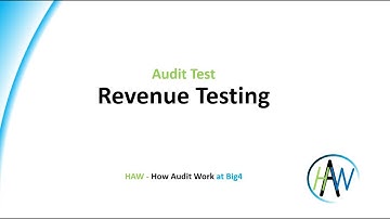 6.2 Audit test - Revenue Testing at Big4