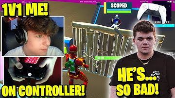 CLIX On CONTROLLER Challenged SCOPED TO 1v1 Wagers Then This Happened!