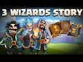 3 Wizards Story - Electro Wiz, Ice Wizard, Regular Wiz & Grand Warden Origin | Clash of Clans Story