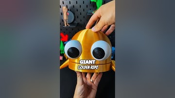 3D-Printed Giant Golden R.E.P.O Robot. #3dprinting #repo #shorts