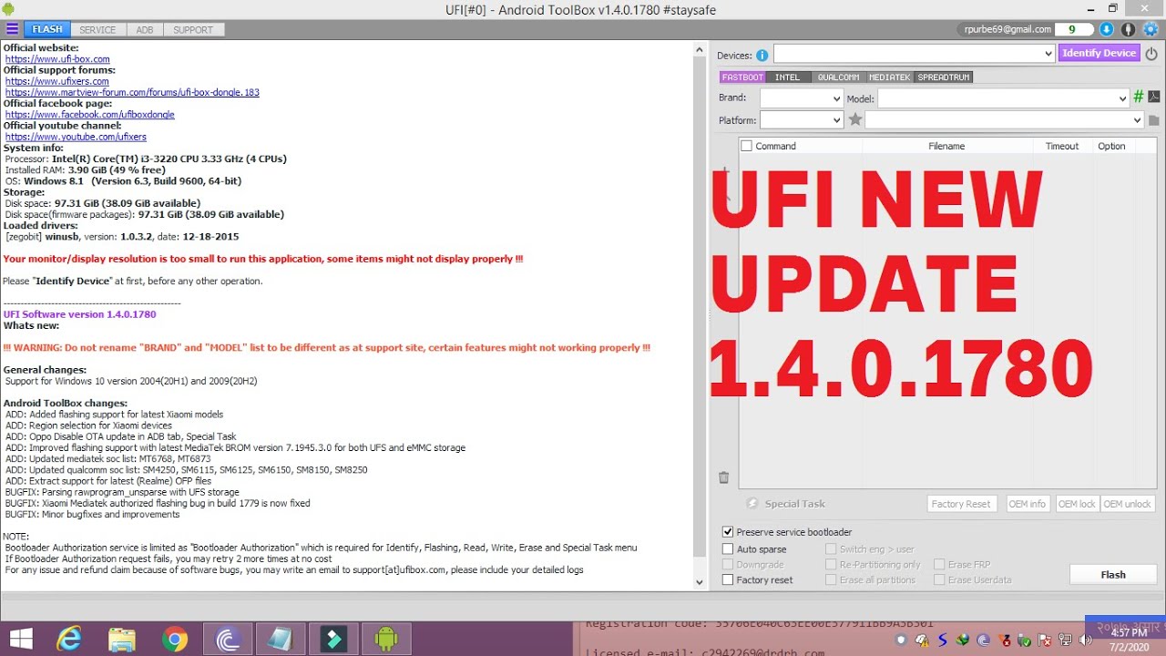 How To Update Ufi Latest Version New Update 1.4.0.1780 (2020)