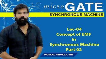 Lec 04 I Concept of EMF in Synchronous Machine I Part 02 I microGATE 2020 I Synchronous Machine