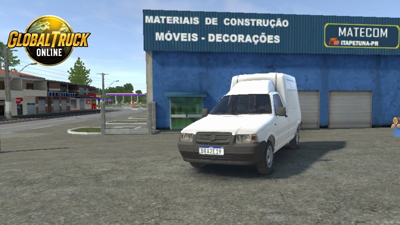 Levando caixas na fiorino global truck online 