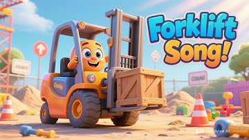 🚜 Forklift Song for Kids – Learn How Forklifts Work! | Five little Ducks | Wheels on the Bus 