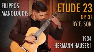 Filippos Manoloudis plays Etude No.23 in E major by Fernando Sor on a 1934 Hermann Hauser I guitar