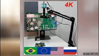 4K Digital Microscope150X180X Zoom C Mount Lens48MP13MP USB HDMI Video Microscope CameraFull HD