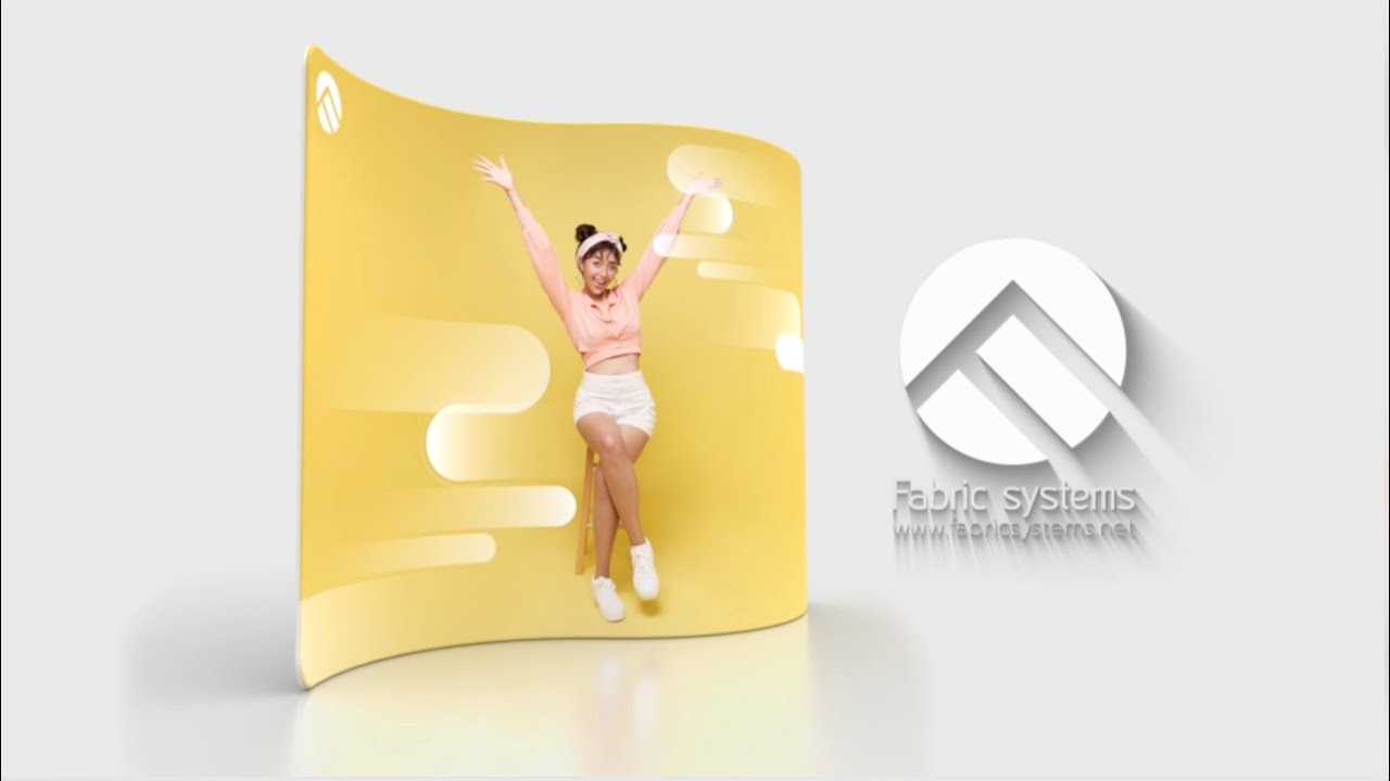 S shape backdrop แบคดรอปผ้า - YouTube