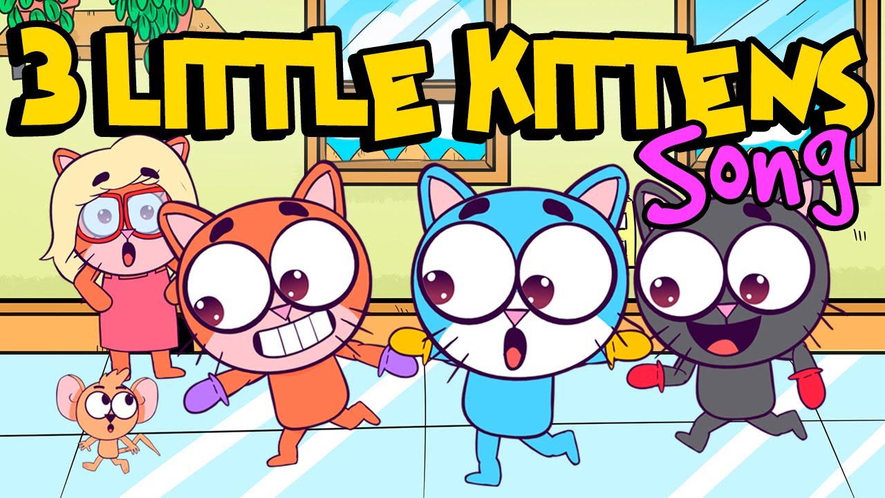 THREE LITTLE KITTENS Nursery Rhyme | Fun Educational Songs | Dance | Sozo Studios Songs for Children