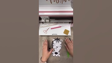 One Minute Make - ZEBRA - With Gracie - How to Assemble DIY Tutorial with SVG Files