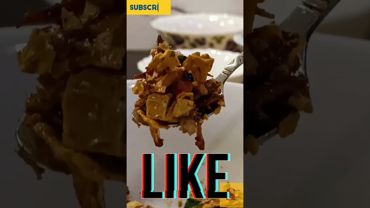 "पापड़ प्याज चूरी रेसिपी|Crispy & Tasty Papad Pyaaz Churi Recipe|#shorts#feed@Sevenspicesbysarika