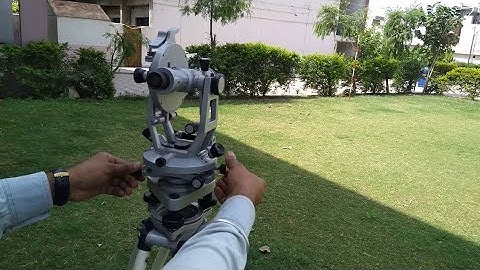 Part-4 Vertical Angle Measurement By Theodolite In Hindi