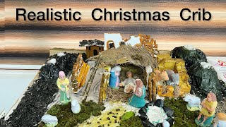 Realistic Christmas Crib Tutorial |Step By Step Making Video| പുൽകൂട്| Christmas Decor| Timelapse|