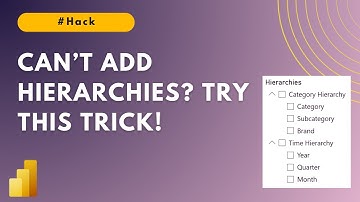 Power BI Hack: Create Hierarchies with Field Parameters | MiTutorials