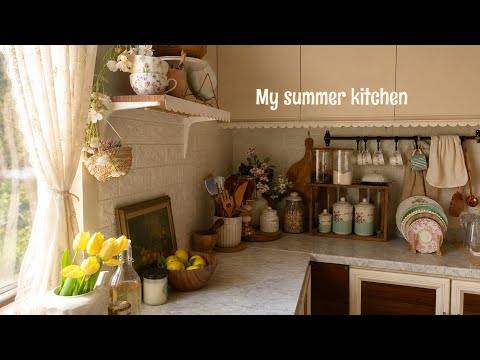 Summer kitchen of a homebody || tidy up & refresh, trying healthy diet, Fridge restocking,Shein haul thumbnail