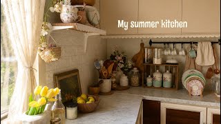 Summer kitchen of a homebody || tidy up & refresh, trying healthy diet, Fridge restocking,Shein haul