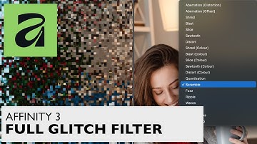 AFFINITY 3 NEW Glitch Filter Full | How To | Distort Wave Warp Light Streaks