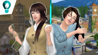 Gemelas opuestas (frigana y materialista) se mudan a Evergreen Harbor ? Sims 4: VIDA ECOLÓGICA 01