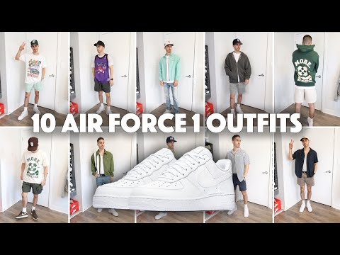 Air force 1 summer outfits (Shorts) (All white) 