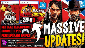 HUGE NEW Red Dead Redemption 1 and 2 PS5 Upgrades UPDATES - FREE Upgrade, Coming to PS Plus + More!