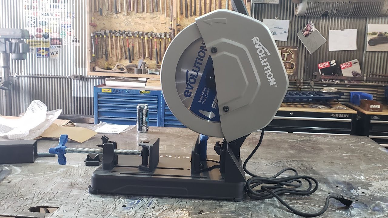 Evolution Power Tools Unboxing 14" TCT Metal Cutting Chop Saw YouTube