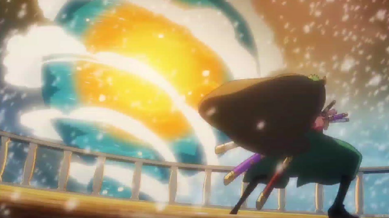 zoro cuts giant fireball 🔥🔥🔥