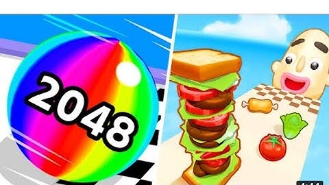 Ball Run 2048 | Sandwich Runner - All Level Gameplay Android,İOS - BIG NEW APK UPDATE