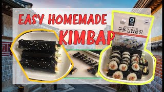 Easy Homemade Kimbap (Korean Rice Rolls) | without bamboo mats by Teacher Sheryl Rivera 3,555 views 2 years ago 6 minutes, 50 seconds