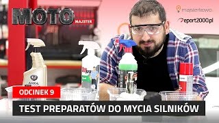 Test preparatów do mycia silników i innych silnie zabrudzonych części  motoMAJSTER #9